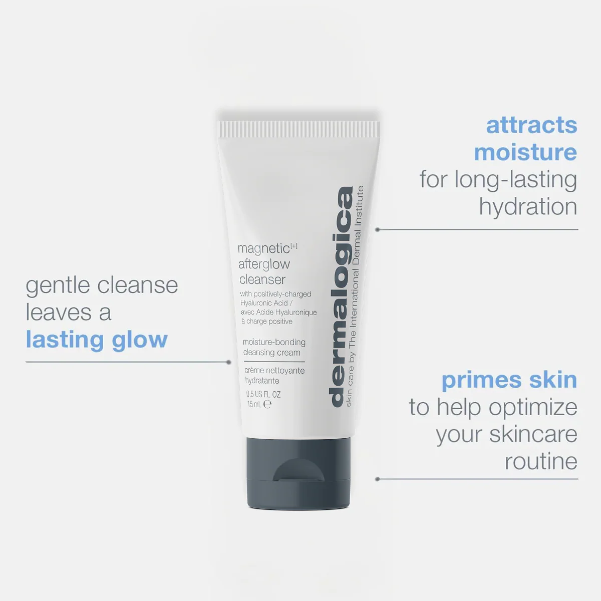 magnetic [+] afterglow cleanser - 15 mL